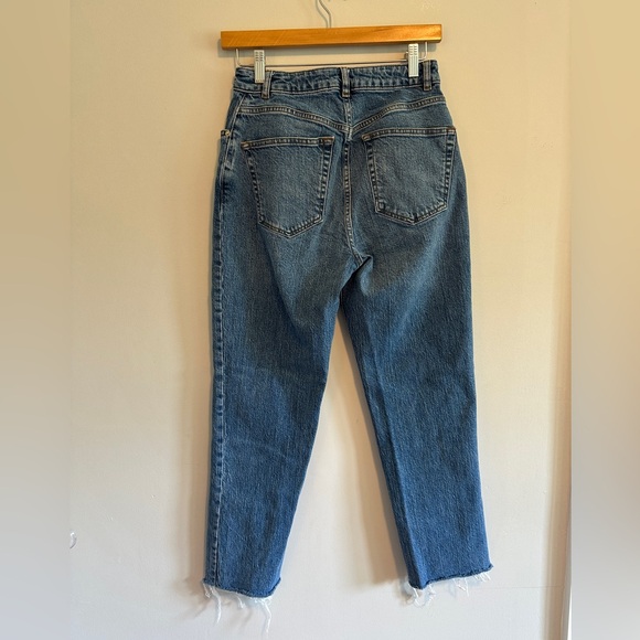 ASOS Denim Classic Blue Distressed Hem Women's Jeans 28 - Picture 3 of 3